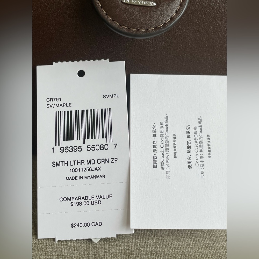 NWT！2PCS COACH TERI SHOULDER BAG WITH RUCHING（CT761）AND MEDIUM WALLET（CR791） - Picture 16 of 16